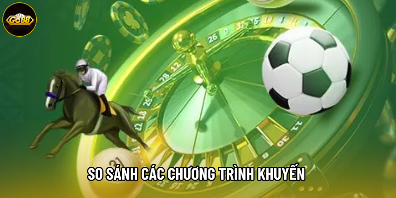So sánh các chương trình khuyến mãi hoàn trả So sánh các chương trình khuyến mãi hoàn trả